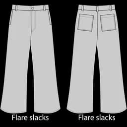 Flared Slacks